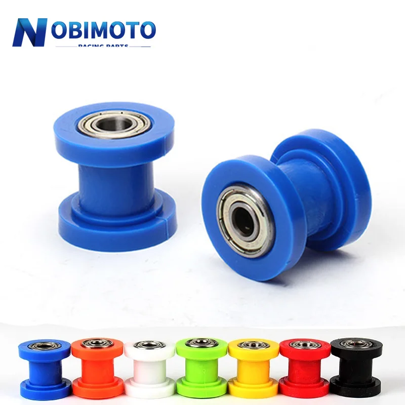 Motorcycle 8/10mm Wheel Tensioner Guide Drive Chain Roller Pulley For ATV CR CRF XR Enduro Pit Dirt Mini Bike Motocross