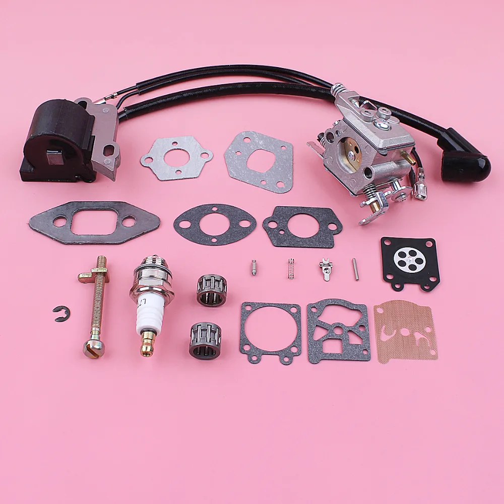 Ignition Coil Carburetor For Partner 350 351 370 Chain Adjuster Tensioner Carb Repair Gasket Kit Chainsaw Spare Replace Part