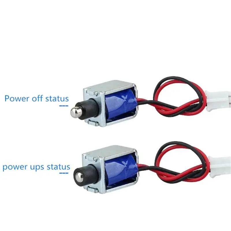 Mini DC 5V Elektromagnetische Schloss Kleine Elektronische Schloss Elektrische Bolzen Schrank Schloss PXPE