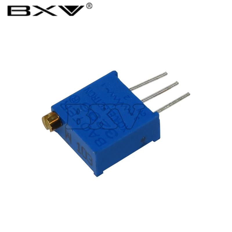 3296W 1K 2K 5K 10K 20K 50K 100K 200K 500K 1M 50 100 200 500 Ohm Multiturn Trimmer Potentiometer High Precision Variable Resistor