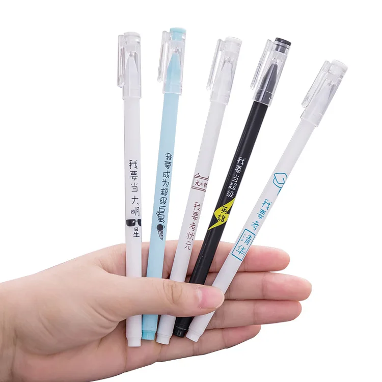 

24 pcs Creative dream logo gel pen student learning stationery office supplies signature pen wholesale