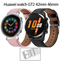 Watchband for huawei watch gt 2 42mm 46mm strap leather fashion wristband outdoor sport replacement belt for gt2 straps