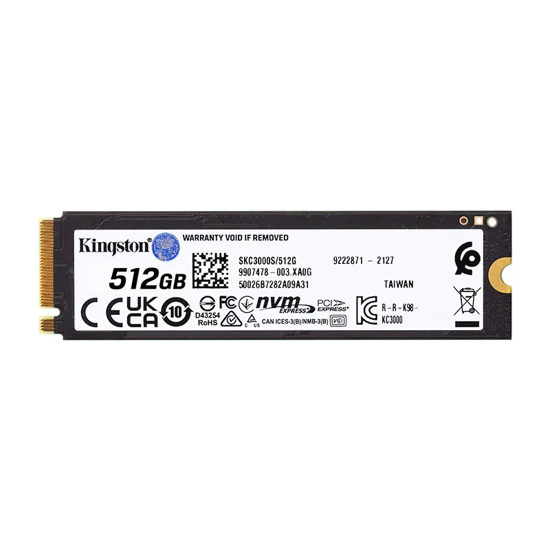 Imagem -04 - Kingston Kc3000 Pcie 4.0 Nvme M.2 Ssd m2 512gb 1tb 2tb 4tb Disco Rígido Interno para Desktop Portátil Msi até 7000 mb s