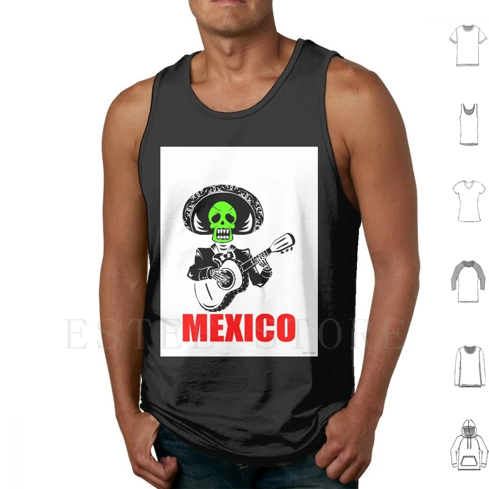 

Мексика-2 (День мертвых) Майки Жилет без рукавов Dia De Muertos Dia De Los Muertos День мертвых Мексика Мексиканский