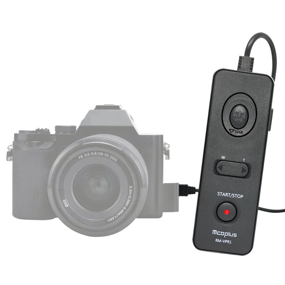 Mcoplus RM-VPR1 Camera Remote Control Shutter for Sony A7 A7II A7S A7III A5000 A5100 A6000 A58 A6400 A6500 A6600 A6300 A9