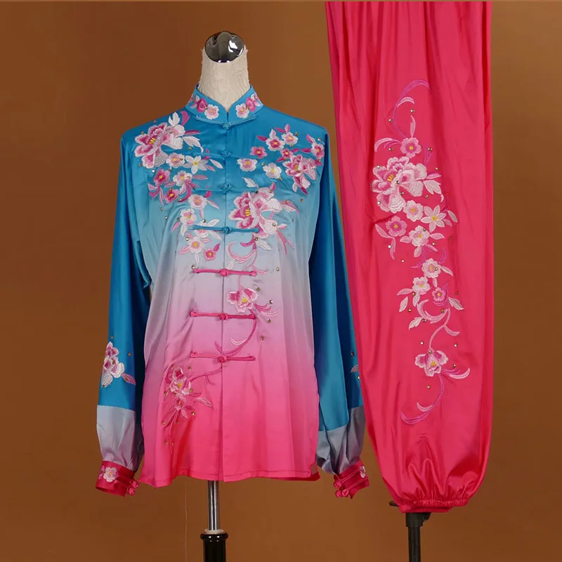 

wushu taichi taiji clothes changquan uniform Martial arts competition clothing embroidered kungfu nanquan taolu clothes uniform