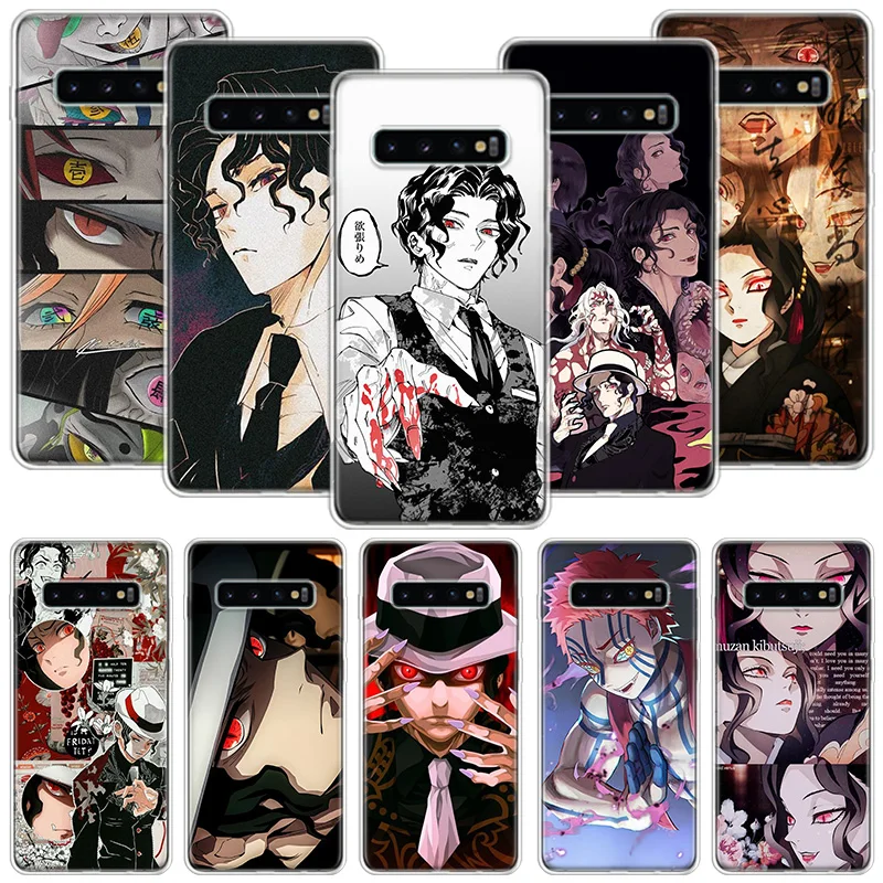 Demon Slayer Kibutsuji Muzan Phone Case For Samsung Galaxy S24 S23 S22 S21 S20 Ultra S20 FE S10 Plus S9 S8 + Fundas Cover Coque