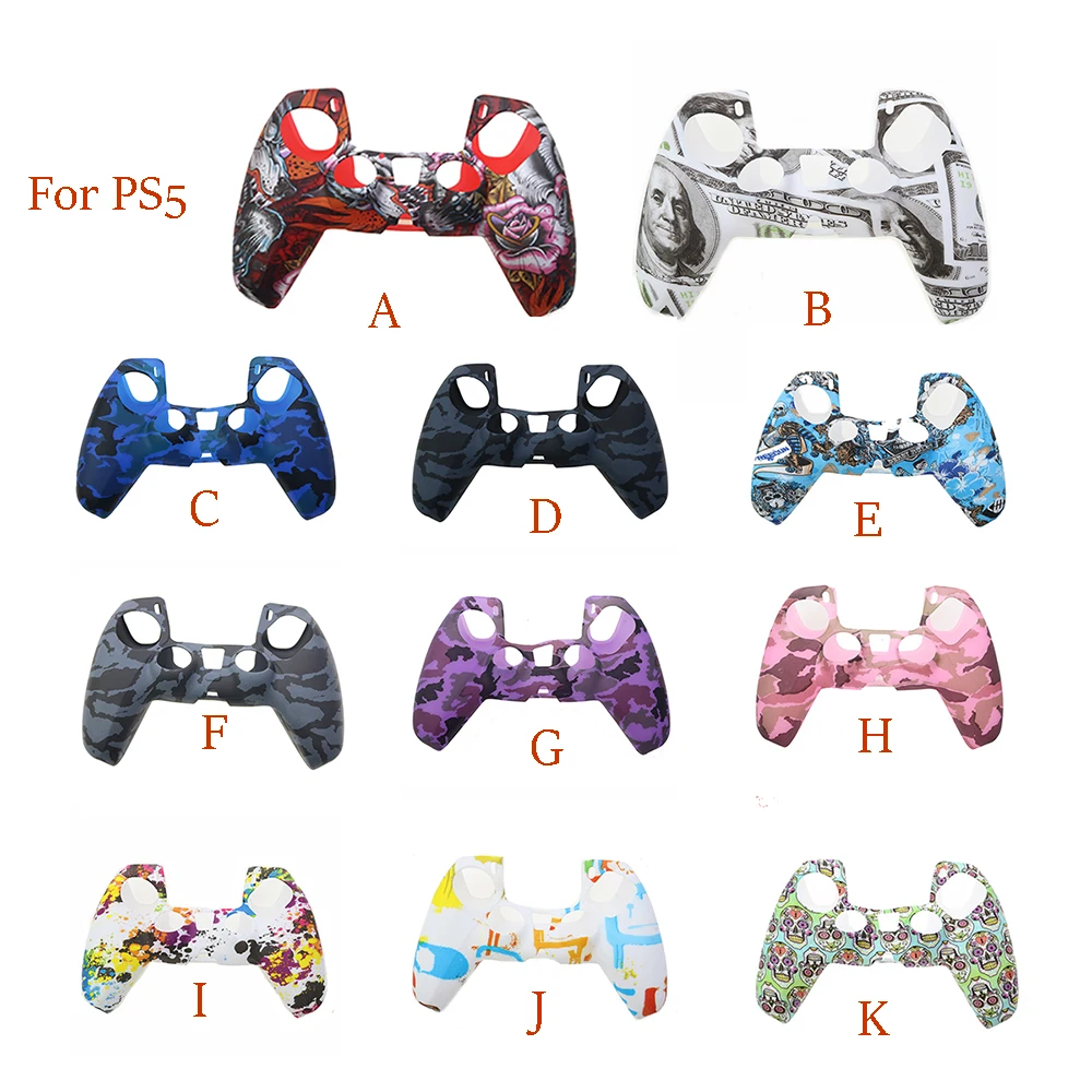 

Silicone Case Cover For PS5 Controller Gamepad Protective Cover For PS 5 Handle Joystick Protector Game Accessories