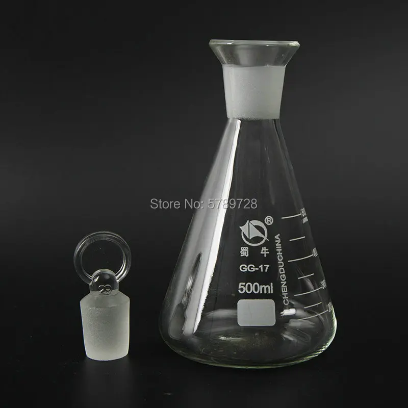 Imagem -03 - Definir o Iodo Frasco Triângulo Alta de Vidro de Borosilicato Cone Iodo Frasco de Medição 50ml 100ml 150ml 250ml 500ml 1000ml Pcs