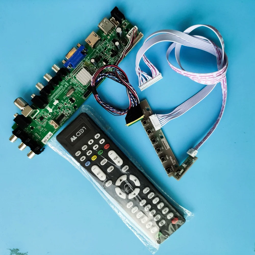 Kit For LTN156AT32-L01/LTN156AT32-W01 HDMI AV LED USB VGA TV digital 1366X768 40pin DVB-T Signal controller board remote