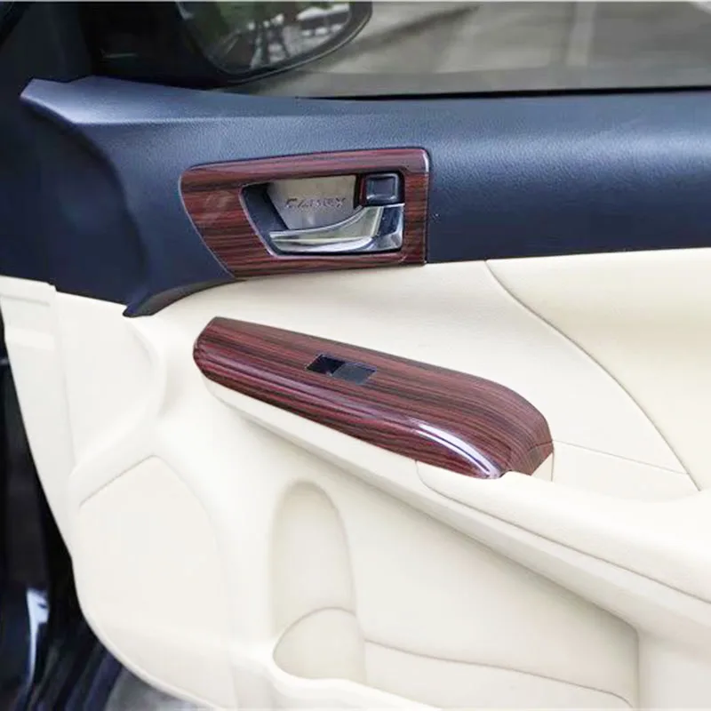 Interior Wooden Color Trim Panel Garnish Cover Car Accessories For Toyota Camry 2012 2013 2014 2015 2016