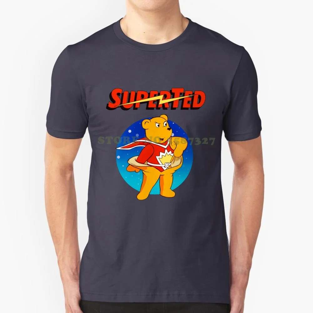 Superted The Retro Teddy Bear 100% Pure Cotton T-Shirt Spotty Superted Super Ted Teddy Bear Plushy Cartoons 80S Superpowers For