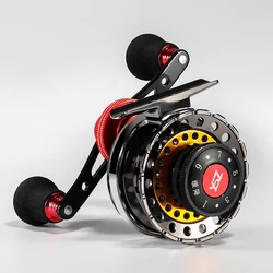 All Metal Fishing Reels Anti-slip Left / Right Hand Handle Front Raft Wheel Winter Ice Fishing Supplies
