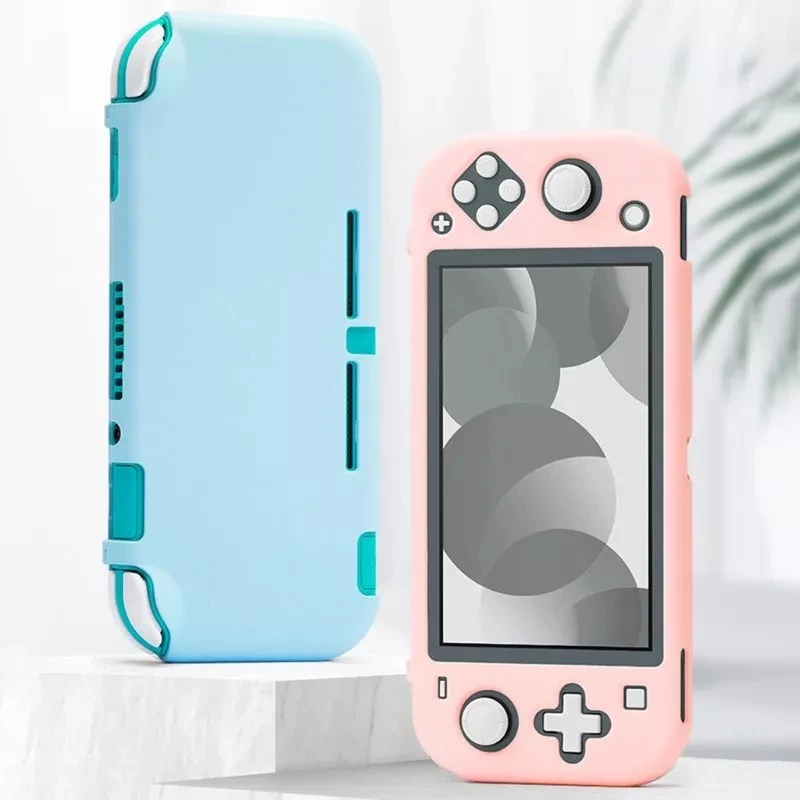 Capa de proteção em silicone para nintendo switch lite, acessório de capa para proteção em carcasa, revestimento funda de silicone