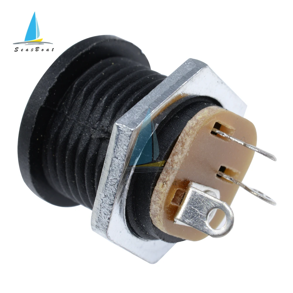 10Pcs 5.5Mm X 2.1Mm 5.5X2.1แหล่งจ่ายไฟ DC ปลั๊กตัวเชื่อมต่อโลหะแผง Mount Socket แจ็คปลั๊กอะแดปเตอร์ DC-022B DC-025M