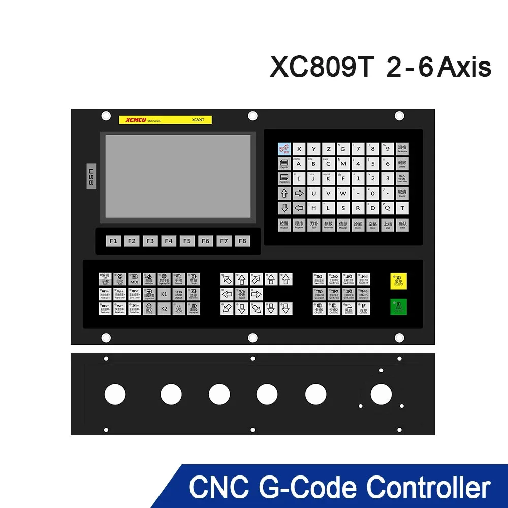 

XC809T 2/3/4/5/6 осевой многофункциональный токарный станок с ЧПУ системный контроллер с поддержкой журнала инструментов G-code ATC FANUC цифровые шпиндели