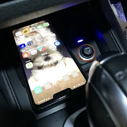 15W Car wireless charger mobile phone charger charging plate charging holder for VW Golf 6 MK6 Scirocco Sagitar 2008-2013
