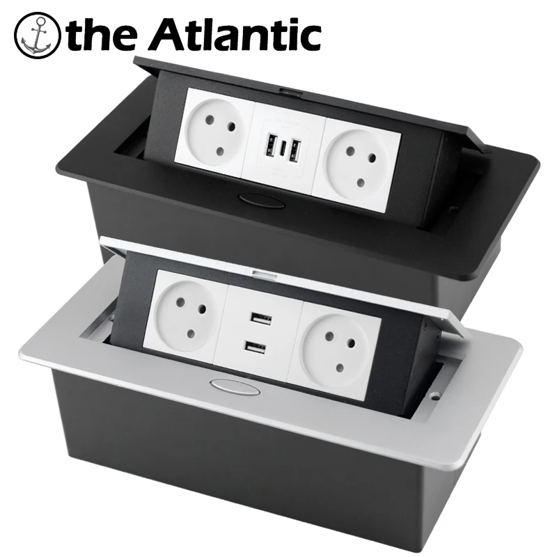 

Israel Socket Hidden Desktop Socket With USB C Type C Cabinet Table Socket Electrical Outlet Recessed Power Strip Socket