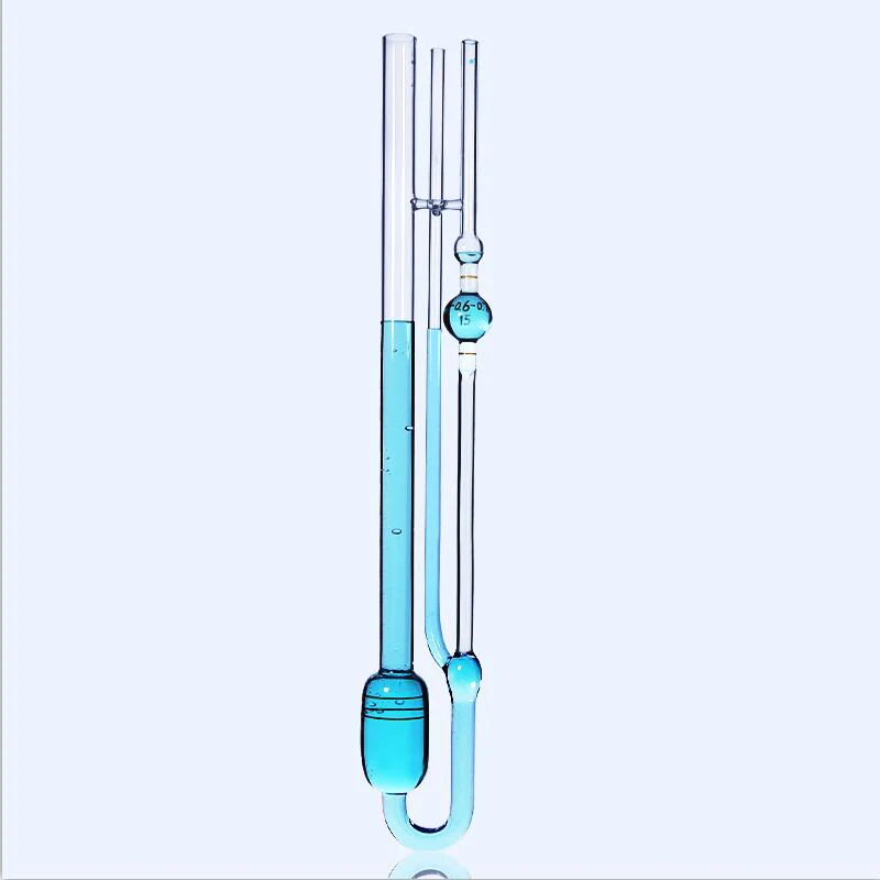 Lab Glass Ubbelohde Viscometer Petroleum Capillary Viscometers Attached Constant  0.3-0.4 to 1.1-1.2