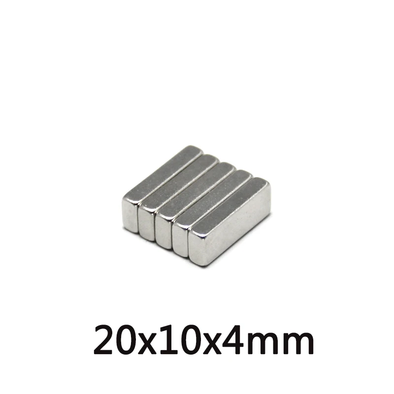 20x10x4mm N35 Strong Quadrate Neodymium Magnet 20mm*10mm NdFeB Magnetic 20x10x4mm Rare Earth Magnets 20*10*4 mm N35