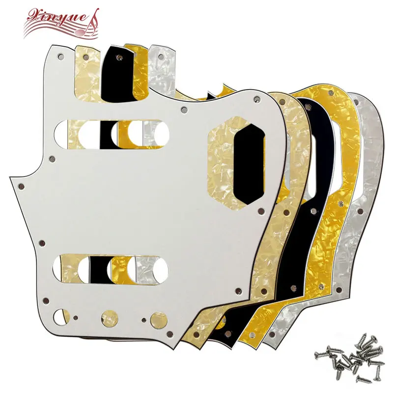 Xin Yue Custom Guitar Parts - For US 10 Scwer Holes Standard Jaguar Guitar Pickguard Scratch Plate Guitar parts