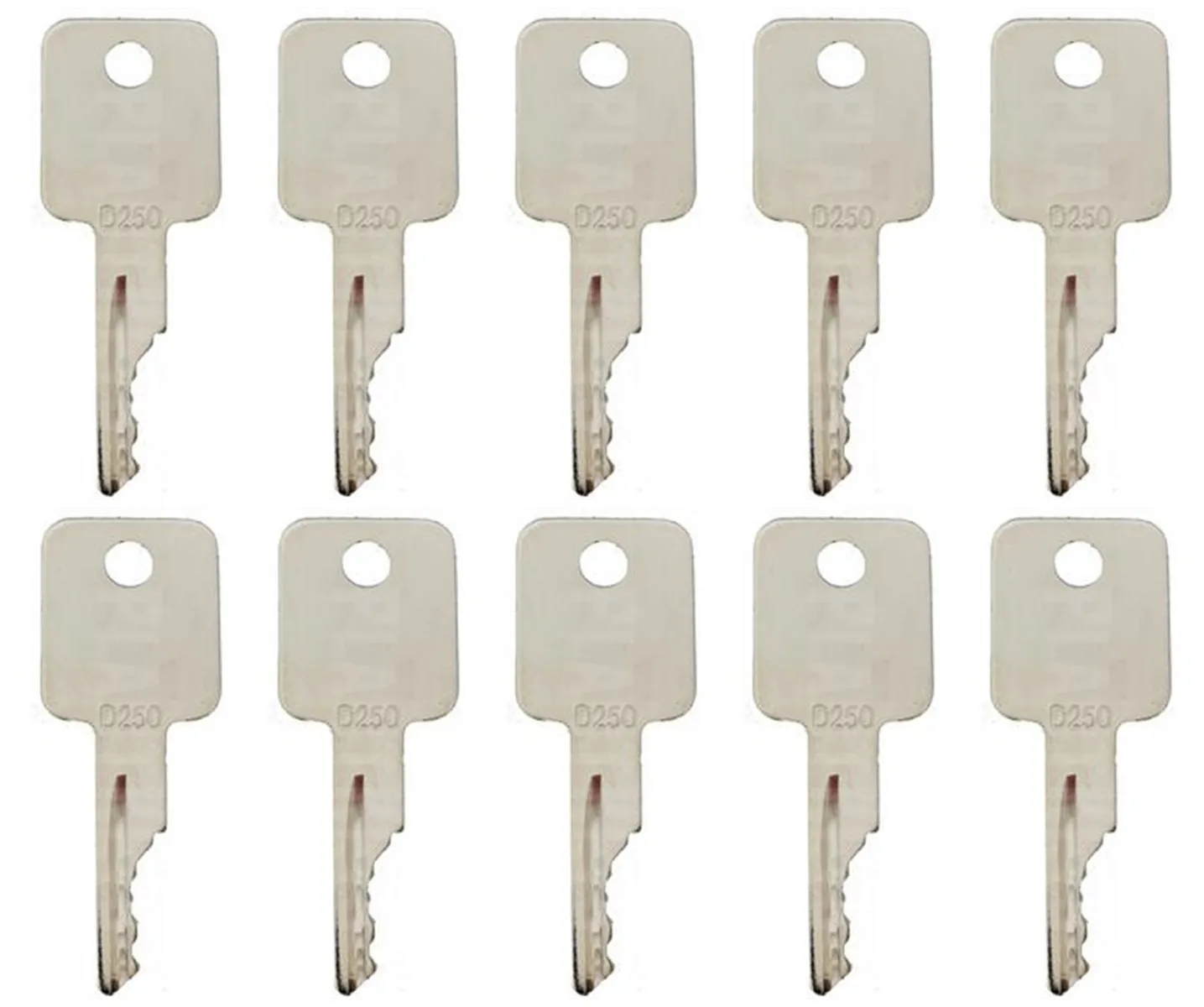 (10) Ignition Key For Bobcat Skid Steer Loaders and Mini Excavators 6693241 D250 Free Shipping