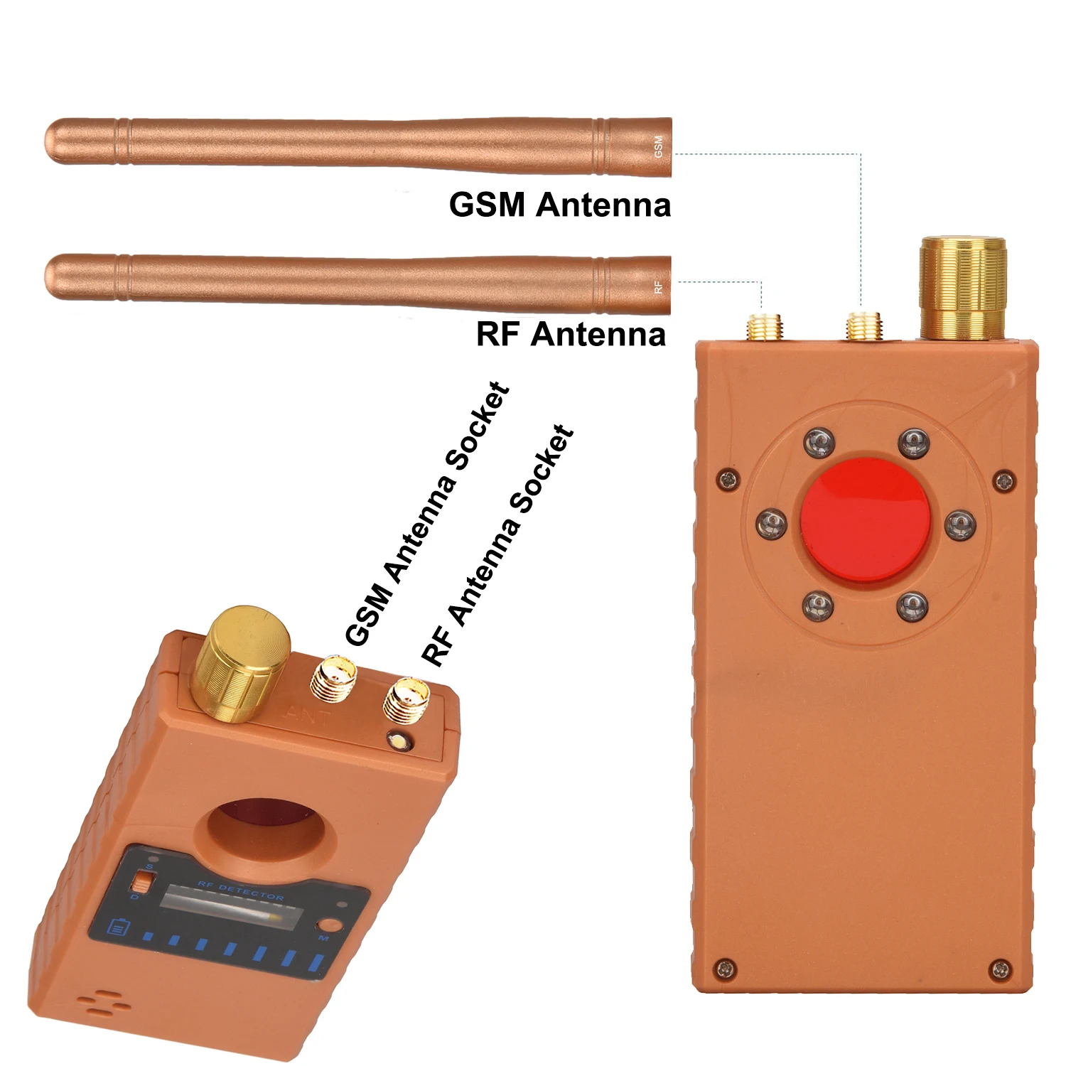 Anti espião detector de câmera escondida wifi gsm áudio bug finder gps rastreador sem fio rf sinal detectar bug bluetooth fone de ouvido scanner