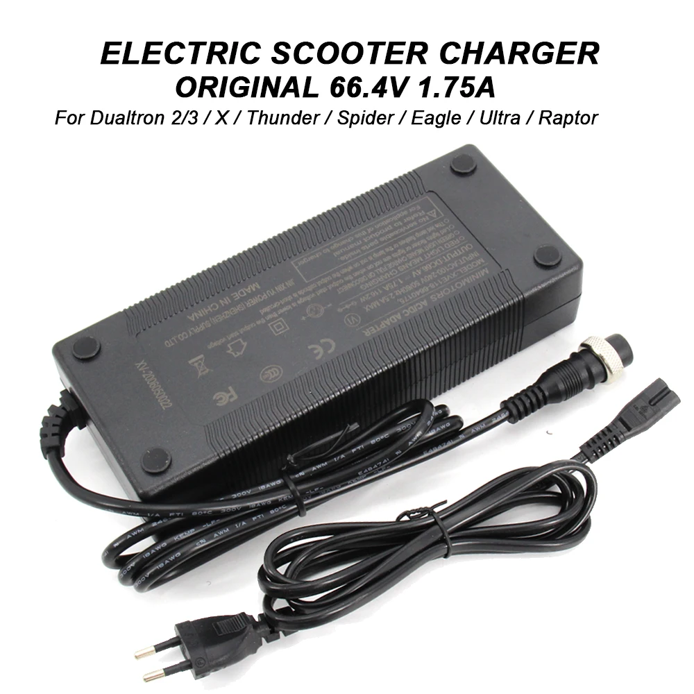 For Dualtron Original Eagle Ultra Raptor  Spider Original Charger 66.4V 1.75 60V