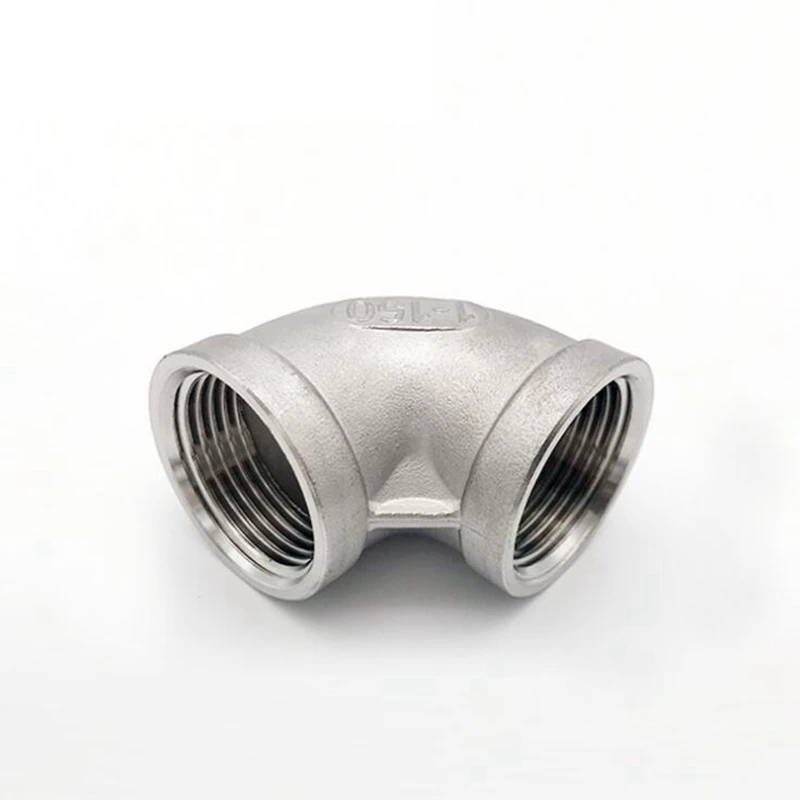 

1/8'' - 2'' NPT Female Thread 304 Stainless Steel Equal 90 Degree Elbow Water Pipe Fitting SS304 Joint Connector