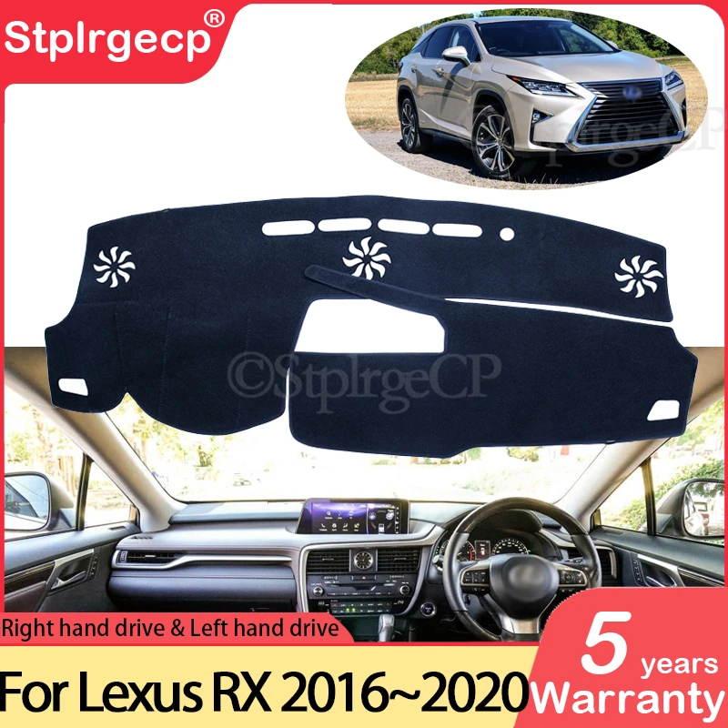 for Lexus RX 2016~2020 AL20 Anti-Slip Mat Dashboard Cover Pad Sunshade Dashmat Protect Car Accessories RX200t RX350 RX450h 350