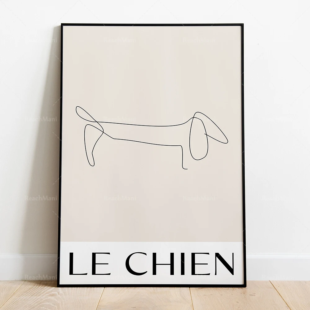 Animal line drawing prints, seahorse, bear, parrot, elephant, rhino, cat, giraffe, children's room wall decoration poster