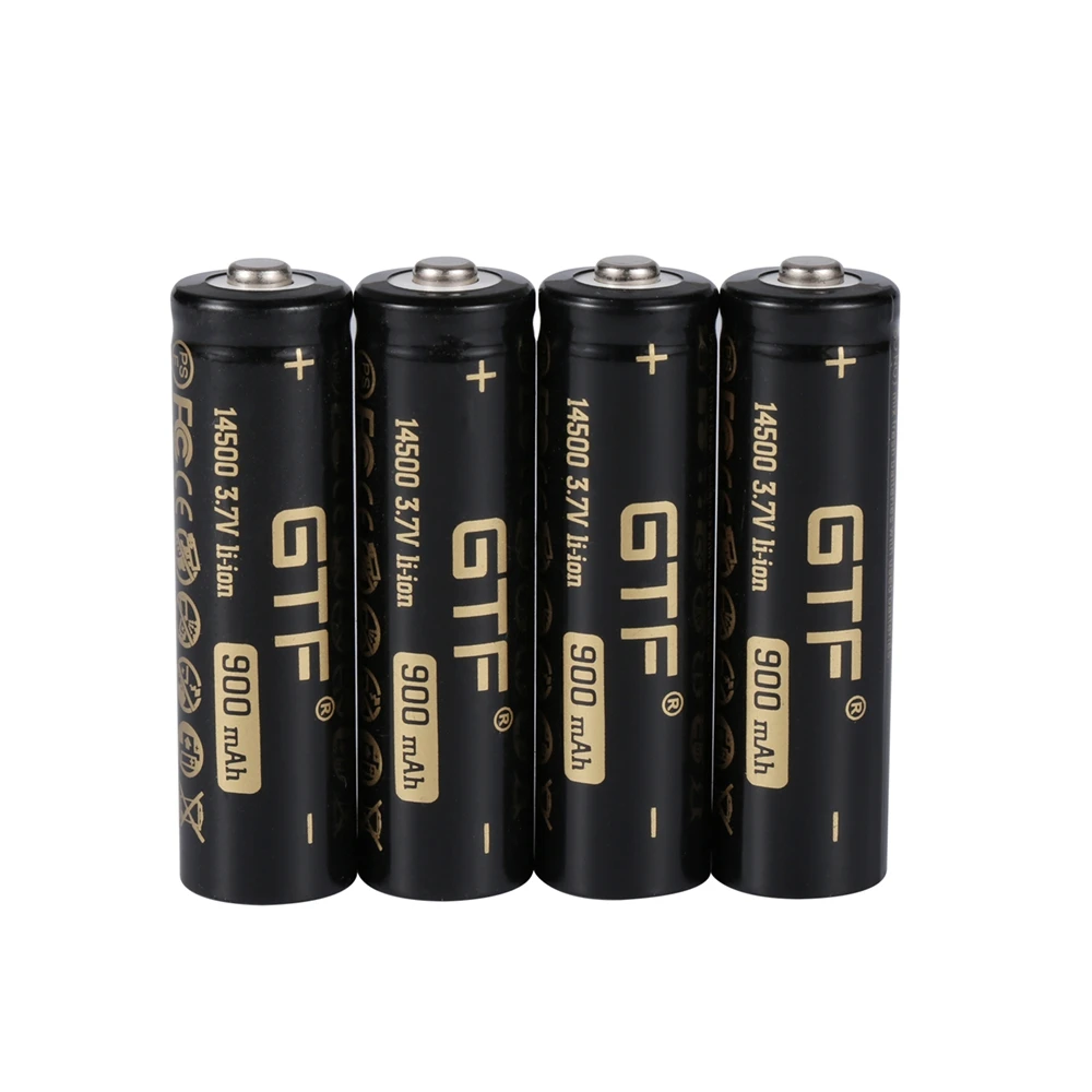 GTF-Batterie aste Ion Eddie, 14500 V, 3.7 mAh, capacité réelle, lampe de poche, télécommande, tête de point de jouet, 900, 14500 V