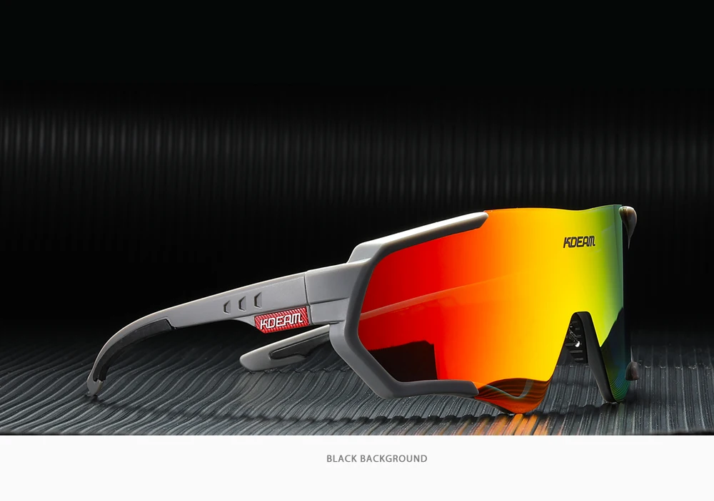 KDEAM Outdoor Sports Herren Sonnenbrille TR90 Polarisierte Sonnenbrille Flash Real Coating Sonnenbrille KD714 CE – Detail 22