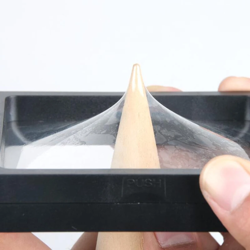 Hot PET Membrane Earring Ring Necklace Display Holder Gift Packaging Box Protect Jewellery Stone Floating Presentation Organizer