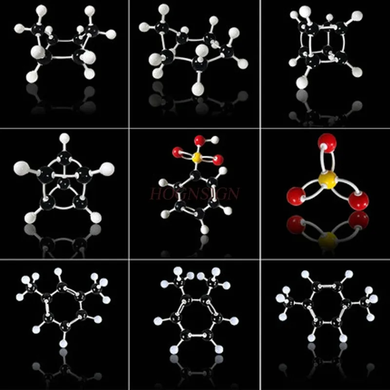 Chemical molecular structure model organic and inorganic molecular ball and stick scale model crystals for junior high school