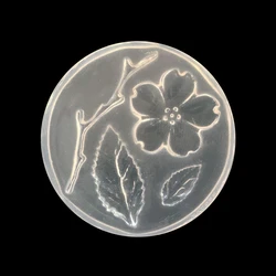 1pcs/lot Reusable Cherry Blossom Flower Branch Leaf Small Template Decorative Handmade Ornaments DIY Resin Mold Silica Gel Mold