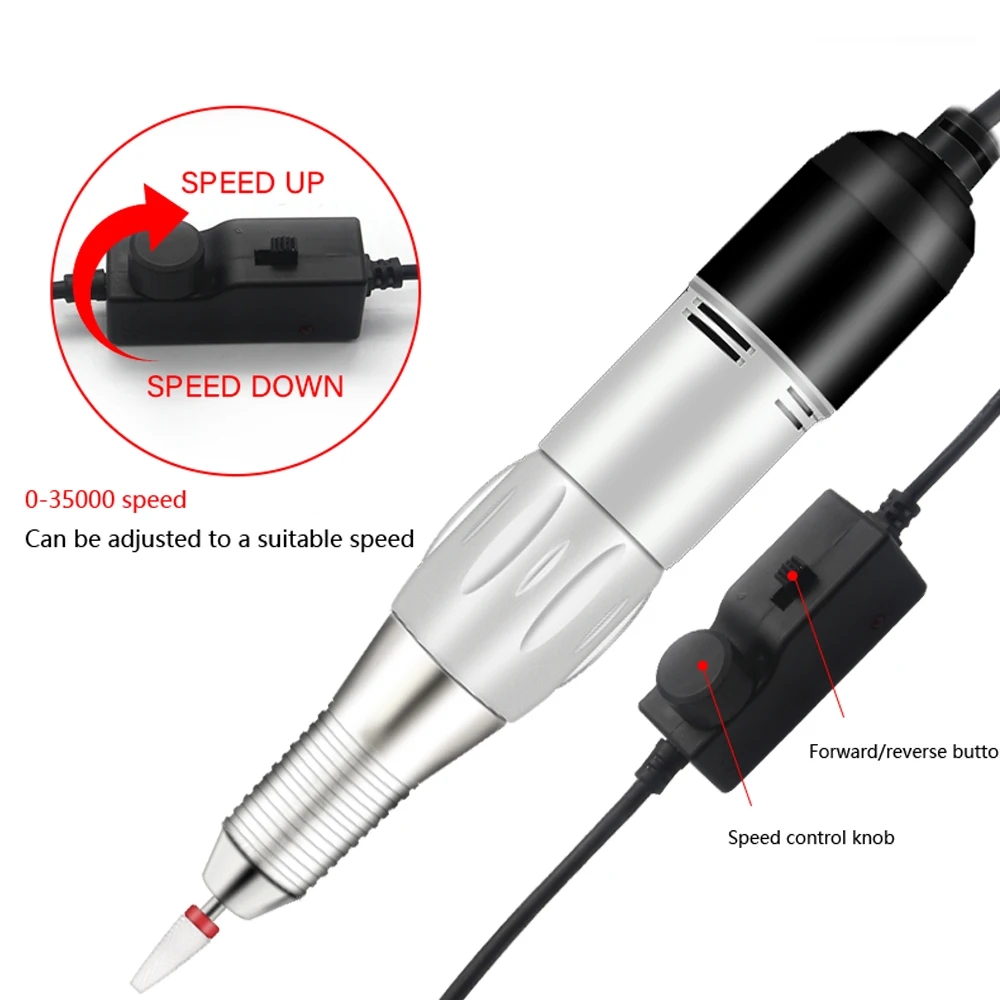 Customize Your Private Label high torque 35000rpm professional electric salon edge portable nail drill machine