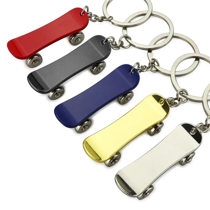 Car Skateboard Keychain New Scooter Removable Keyrings Advertising Promotional Gifts Keychain Key Holder Interior Accessories