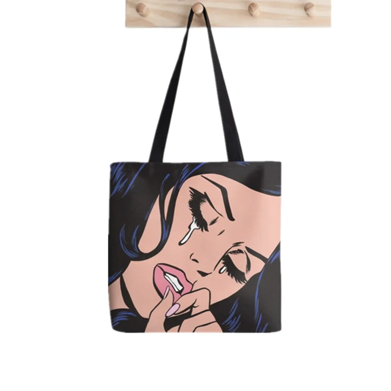 2021 Shopper Gustav Klimt The kiss printed Tote Bag women Harajuku shopper handbag girl Shoulder shopping bag Lady Canvas Bag