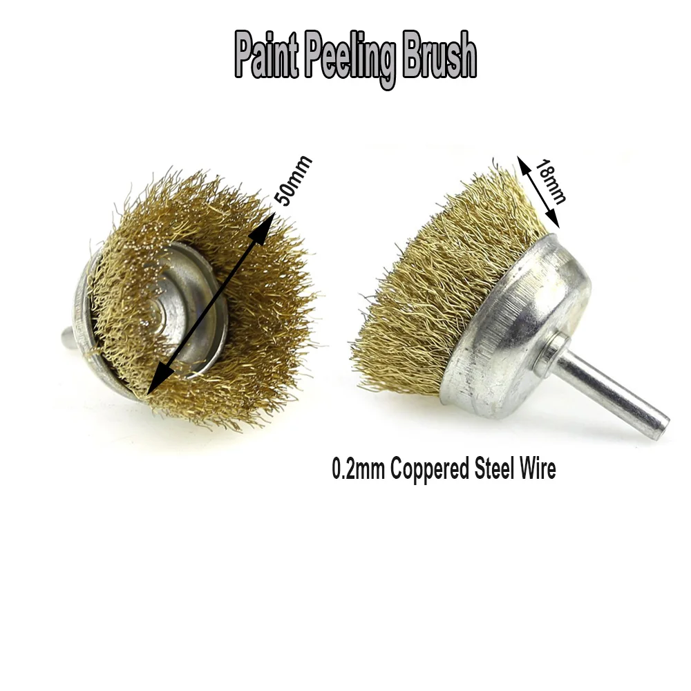 1 piece Drill Rust Removal Disc Paint Peeling Brush Metal Grinding Polishing Wheel Tool