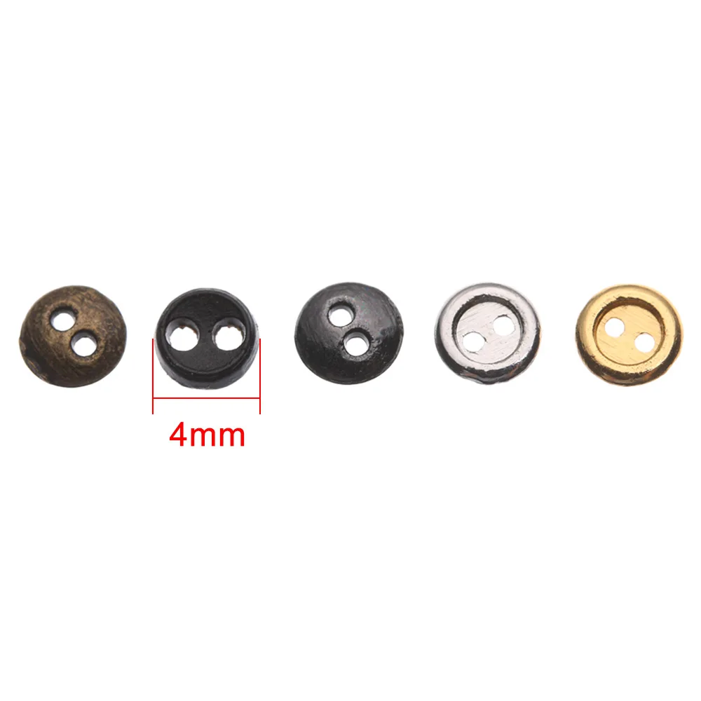 20/40/Pack 4mm Handmade Doll DIY Doll Clothes Mini Buttons Round Candy Color Buttons For Doll Toys Clothes Accessories