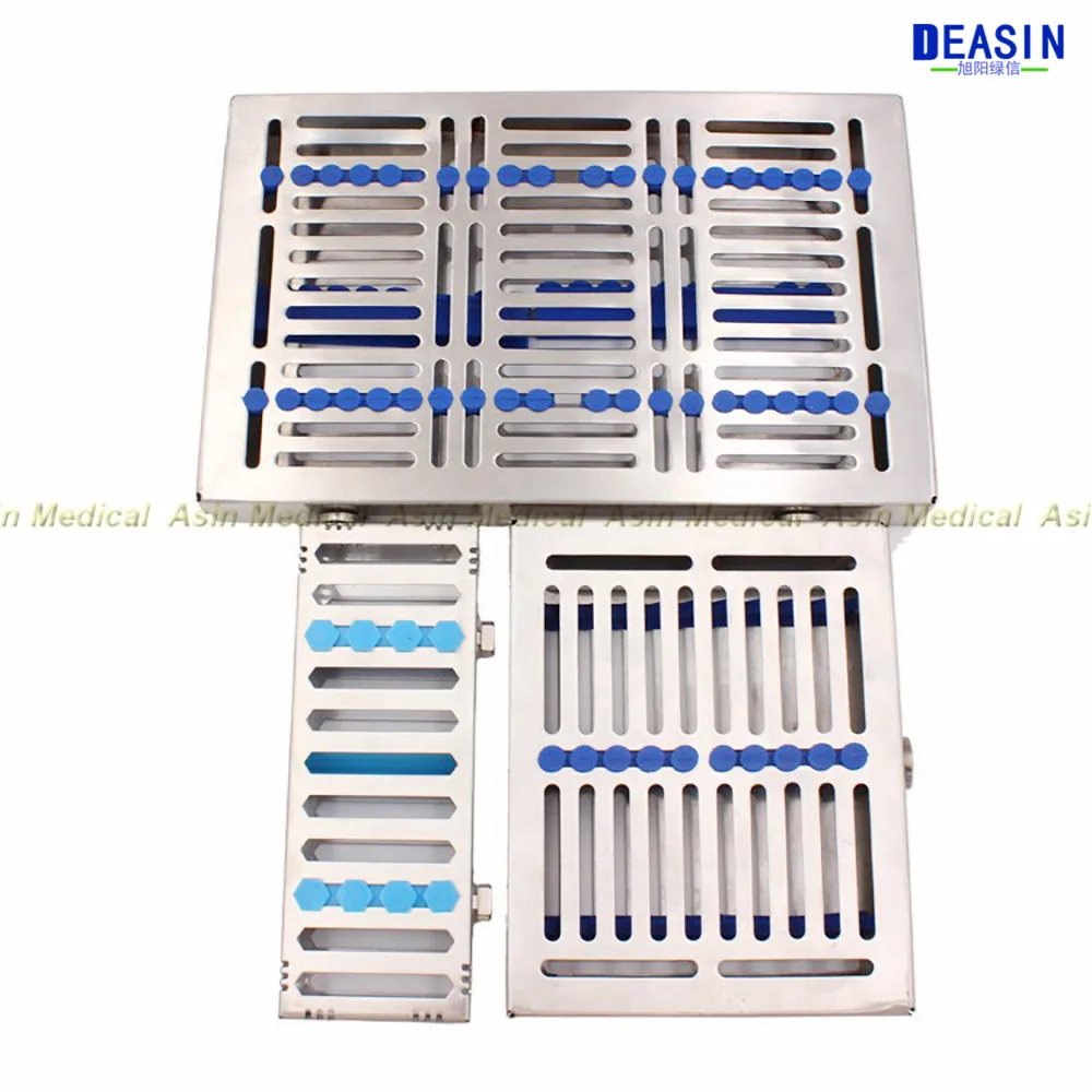 

1pcs Dental Sterilization Rack Surgical Autoclavable Sterilization Box Dental Cassette File Burs Disinfection Tray Dentist Tools