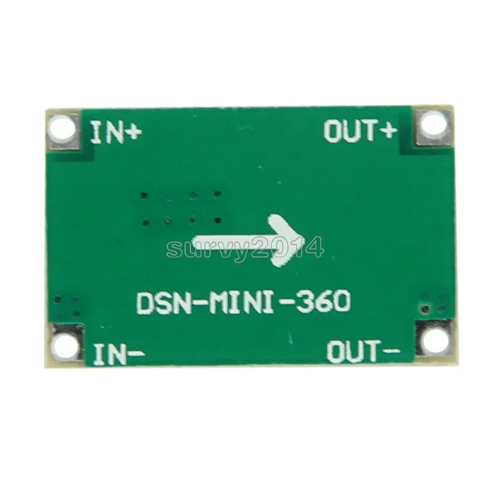 DC-DC Mini 360 3A Step Down Adjustable Power Supply Module Replace LM2596S For Flight Control DC 4.75V-23V To 1.0V-17V