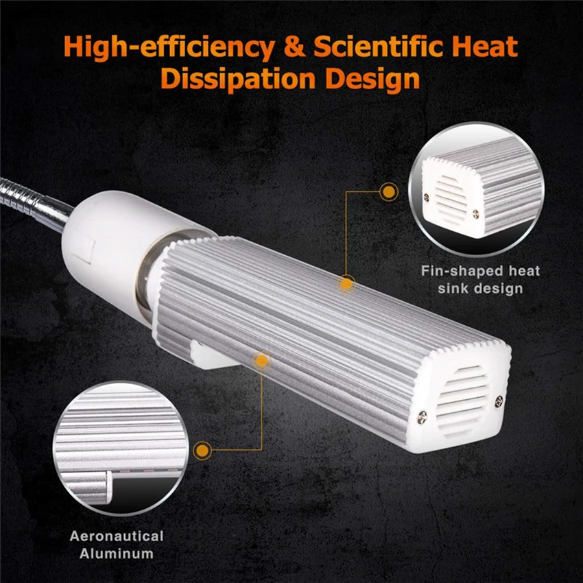 หลอดไฟ Grow LED 44 /50/ 60LED E27หลอดไฟ Grow สเปกตรัมเต็มรูปแบบสำหรับพืชในร่มดอกไม้ผักสวนไฮโดรโปนิกส์