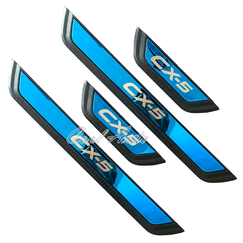 For Mazda CX-5 CX5 KF KE 2024 2023 2022-2011 Accessory Stainless Car Door Sill Kick Scuff Plate Protector Trim Cover Guard Pedal