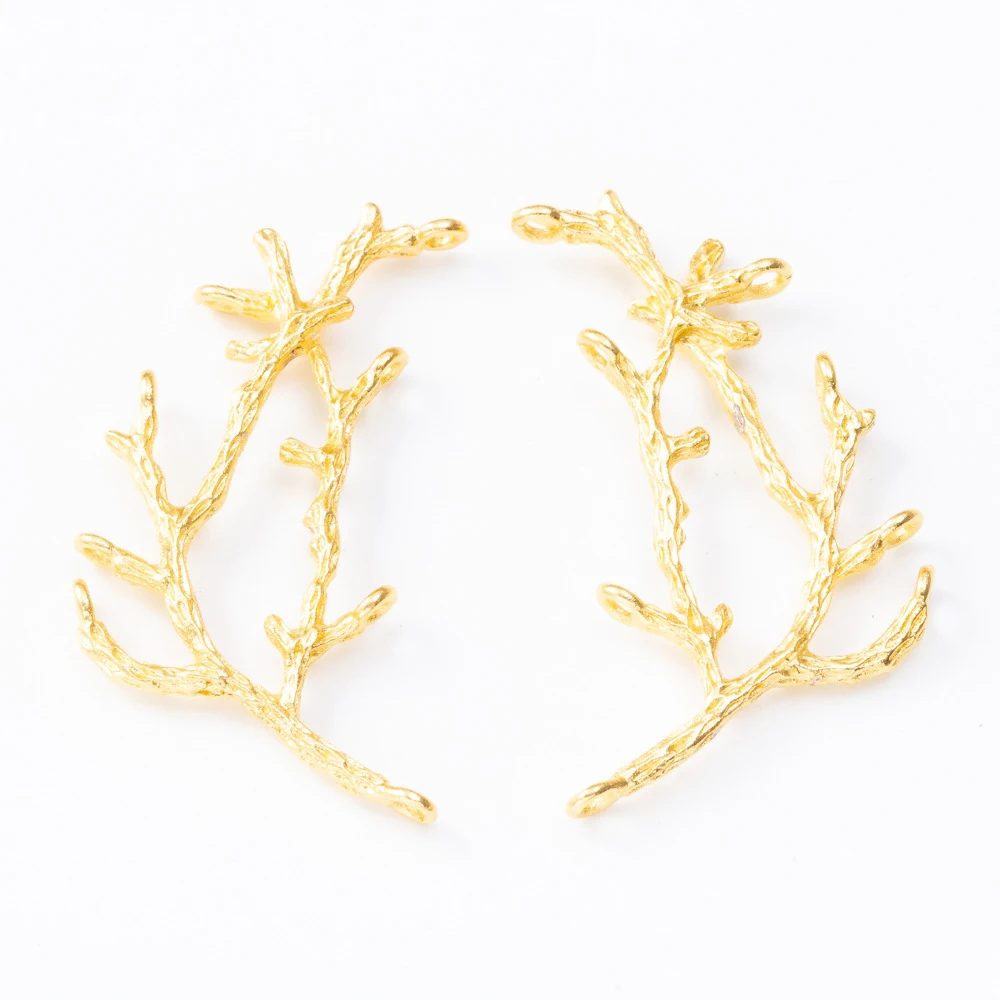 10pcs Metal Tree Branch Charms Pendants for DIY Necklaces Bracelets Brooches Jewelry Findings Craft Jewelry Making Wholesale