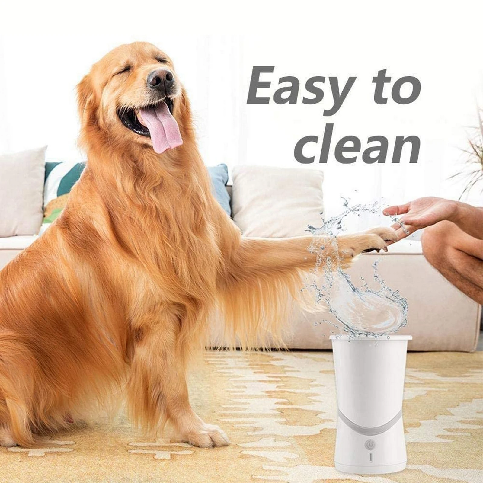 Portátil elétrico Dog Paw Cleaner, Lavadora automática de pés Pet, Silicone macio, Garra Washer, Massageador, Escovas de limpeza rápida