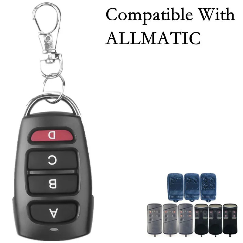 

433mhz Remote Control Fixed Code 100% For ALLMATIC AEMX1 AEMX2 AEMX4 ARMY1 ARMY2 ARMY4 MX1 MX2 MX4 Garage Door Control