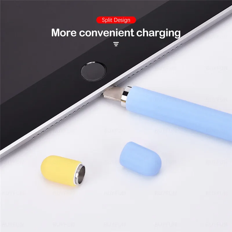 Funda protectora de silicona para Apple Pencil 2, antiarañazos funda protectora, accesorios para lápiz Stylus, 2 unidades