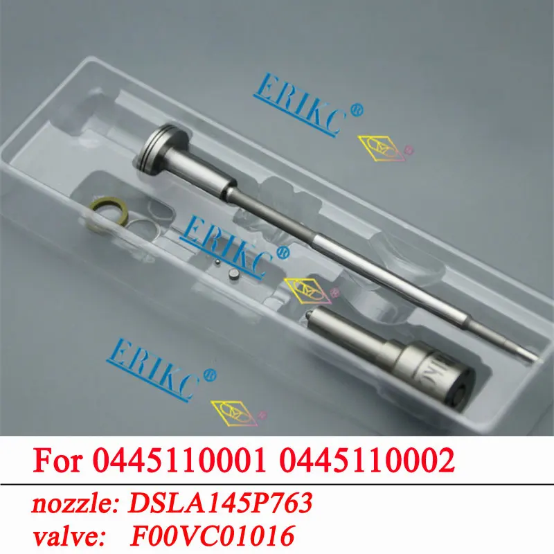 

ERIKC 0445110001 0445110002 Diesel Injector Overhaul Repair Kit Nozzle DSLA145P763 Fuel Valve F00VC01016 For Bosch MB 6460700187